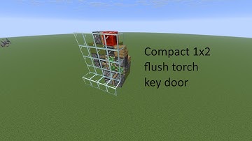 A Very compact flush 1x2 torch key door!