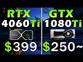 RTX 4060 Ti vs GTX 1080 Ti | REAL Test in 8 Games 1440p | Rasterization, RT, DLSS, Frame Generation