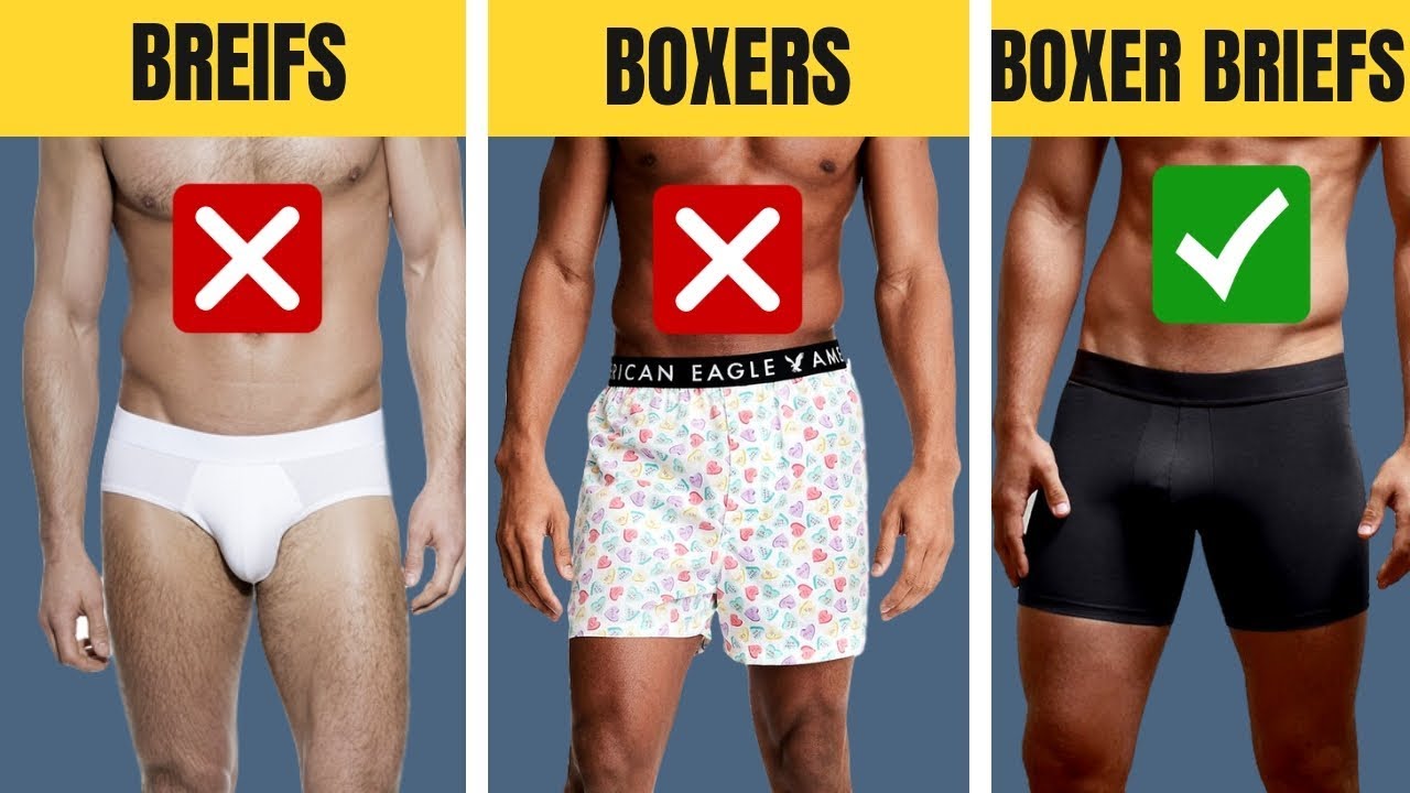 The BEST Underwear For Your Body Type  Boxers, Briefs, Trunks, Boxer  Briefs 