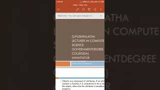 BSc-Computer Science-VI Semester - Objects in JavaScript- G. Pushpalatha