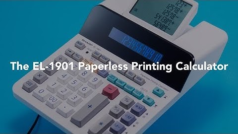 Sharp EL-1901 Paperless Printing Calculator