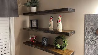 Easy DIY Floating Shelves