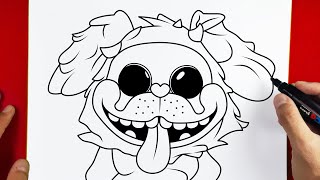 How to Draw PJ Pug-a-Pillar - POPPY PLAYTIME