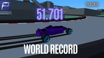 PolyTrack v0.3 Track 8 World Record (51.701 seconds)