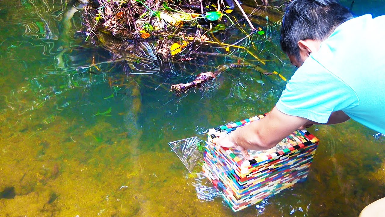 無限にメダカのいる水域にレゴ罠を設置したら…【牧場作り#19】