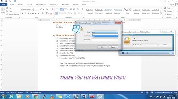 How to set new RSA PIN & Login into to Cisco any connect