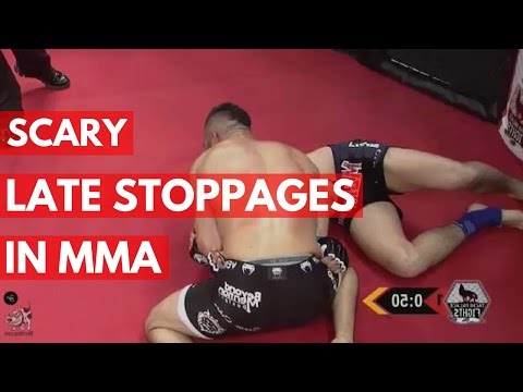 Scary Late Stoppages in MMA