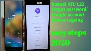 HUAWEI UTA-L22 FORGOT PASSWORD AND BYPASS GOOGLE ACCOUNT/TAGALOG 2020