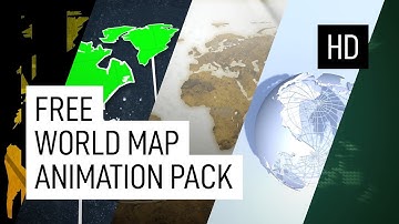 Free World Map Background Loop Animation Pack