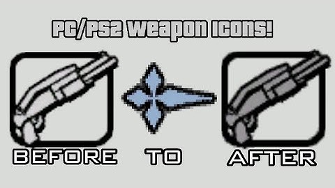 Weapon Icons Looks Like PC/PS2 Mod (Dark Weapon Icons) For GTA San Andreas Android/Mobile!