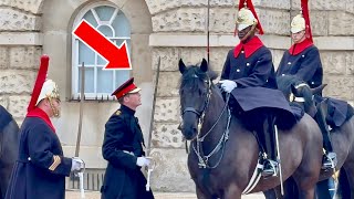 Horse Guards Receive Senior Officer's Visit