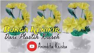 Cara Membuat Bunga Kenikir Dari Plastik Kresek Bekas | Ide Kreatif Dari Barang Bekas