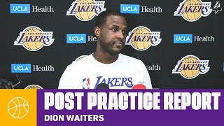 Dion Waiters talks about getting integrated on the team | Lakers Practice Report