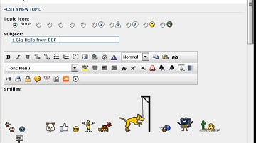 How to post a new topic!