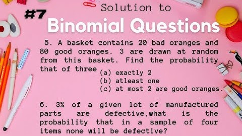 Binomial Distribution l  Problem 5 & 6 l Quantitative Techniques l Class 7 l Malayalam