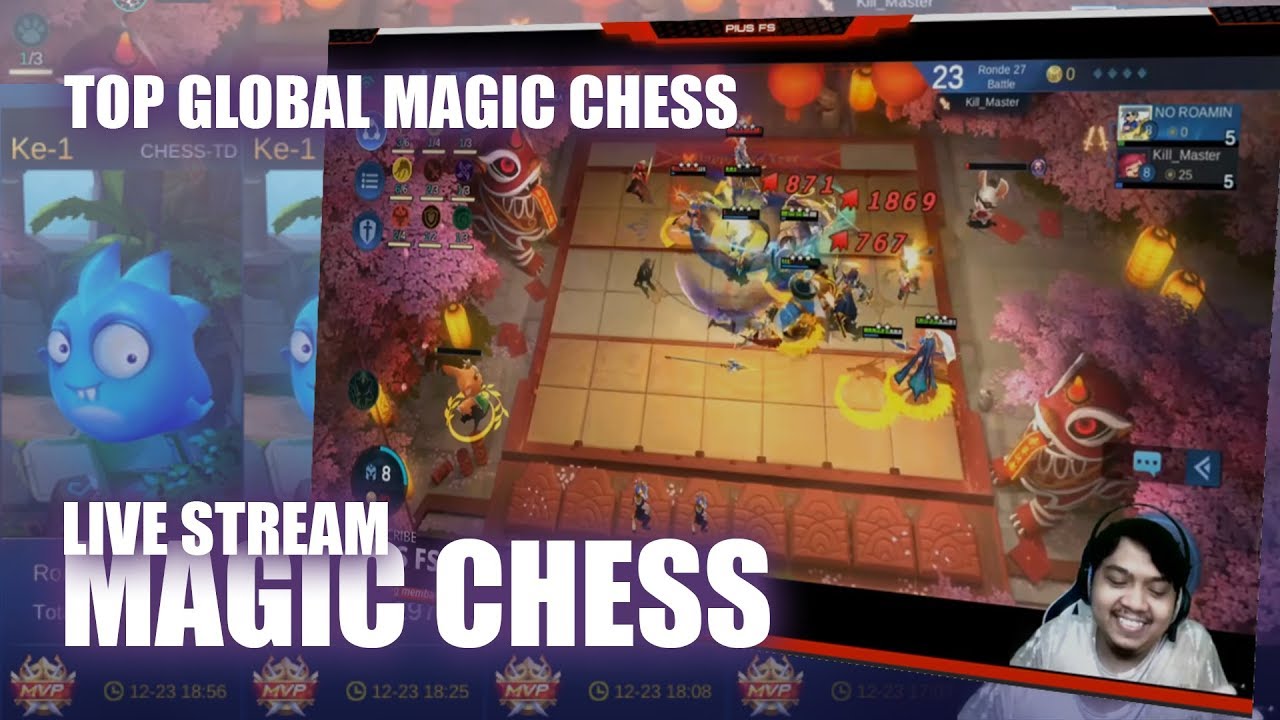🔴 [ LIVE MAGIC CHESS ] PUSH TOP GLOBAL  -  DAY 9