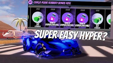 A NEW WAY TO GET BLUE HYPERCHROME LEVEL 5 IN 1 WEEK! Roblox Jailbreak