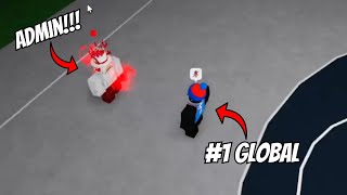 #1 Global vs an Admin... (Roblox Basketball Legends)