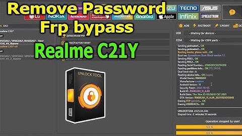 REALME C21Y REMOVE PASSWORD AND FRP ONE CLICK VIA UNLOCKTOOL