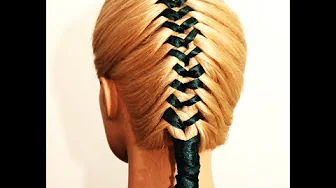peinado trenza con listones