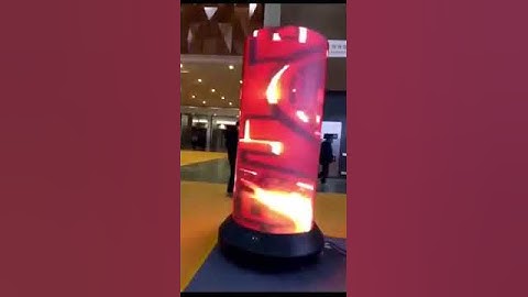 Curved LED video wall display screen