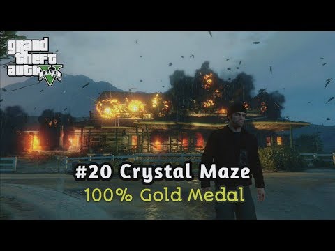 GTA V - #20 Crystal Maze [100% Gold Medal Walkthrough] | 1080p