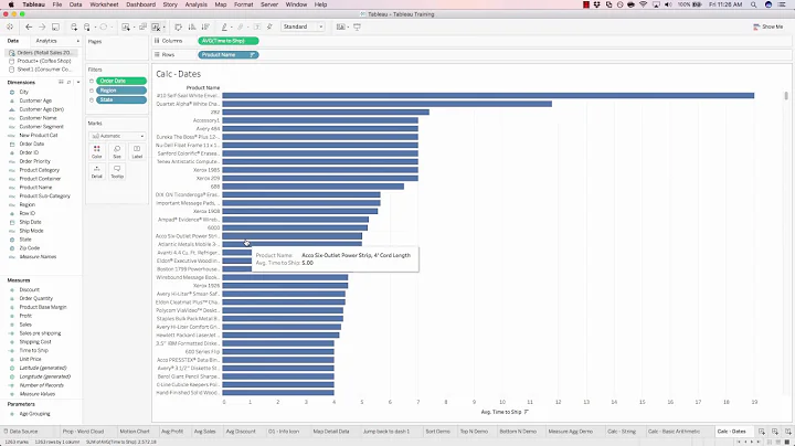 DATEDIFF Function in Tableau - Calculating the Difference in Two Dates in Tableau