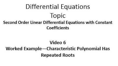 Worked Example: Characteristic Polynomial has Repeated Roots