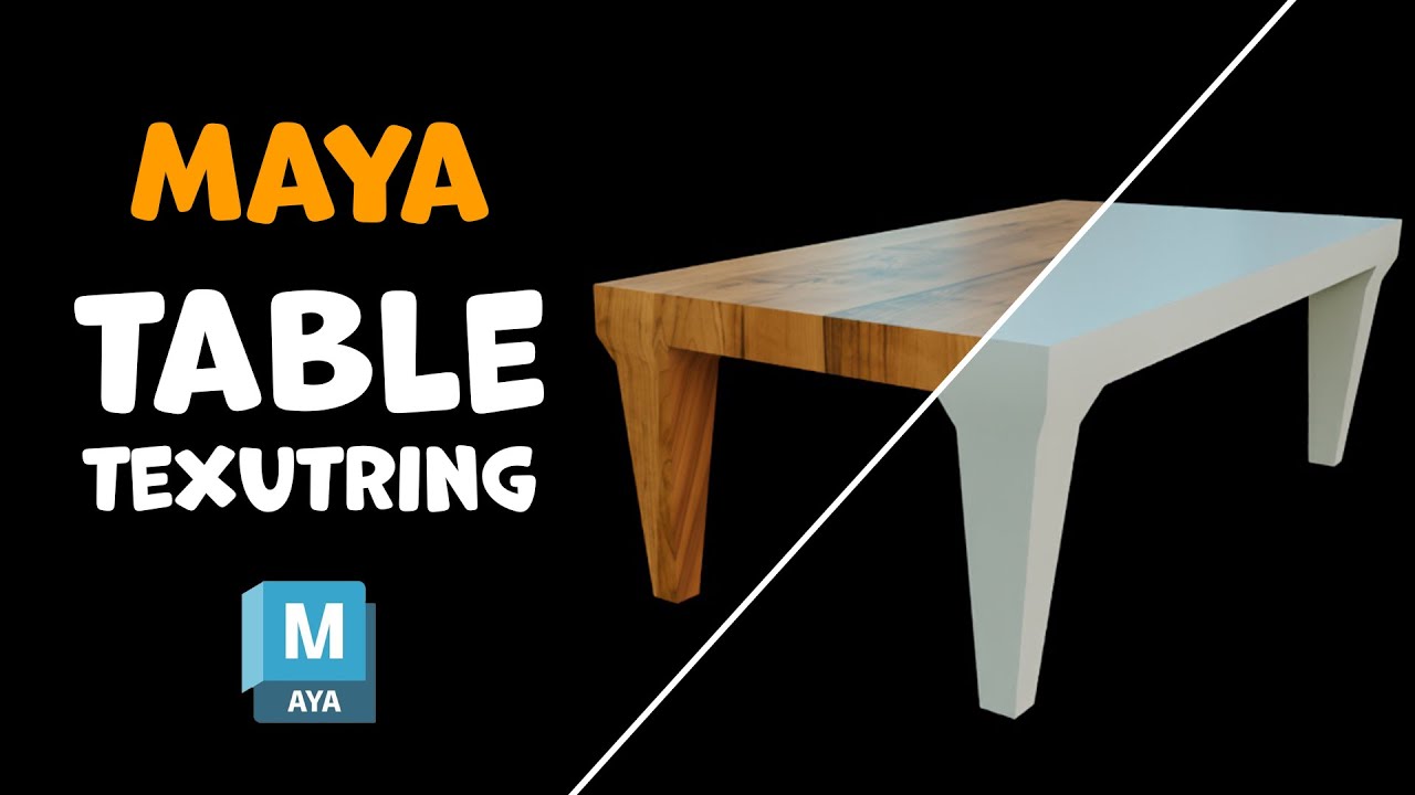 Maya Table Texturing Tutorial - YouTube