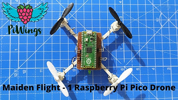 Raspberry Pi Pico Drone | PiWings Maiden Flight 1 with FSi6 | RP2040 Drone | STEM Education