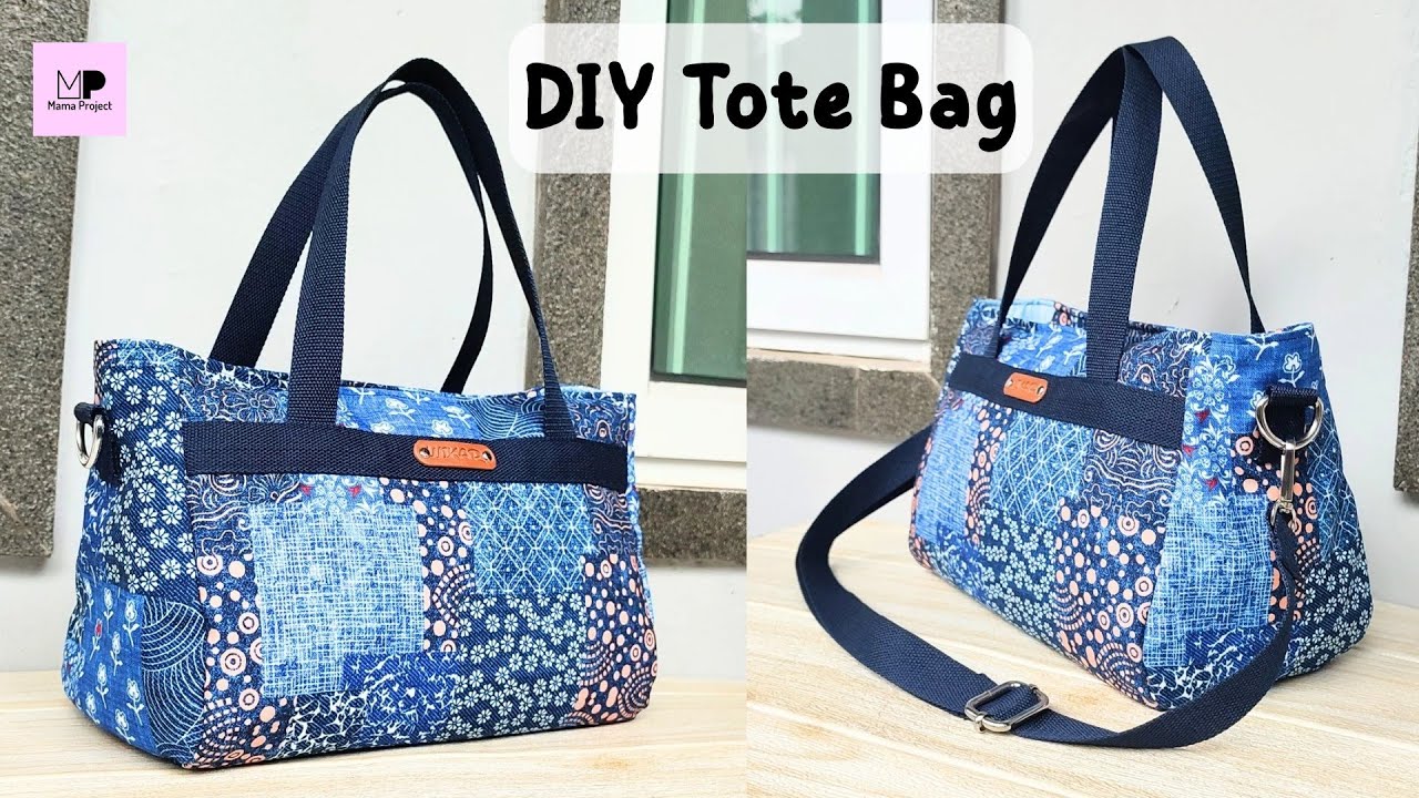 Простая сумка-тоут с застежкой-молнией | Сшить простую сумку-тоут