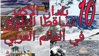 تعرف على اكثر بلدان تساقطا للثلوج في العالم العربي |❄❄❄⛄