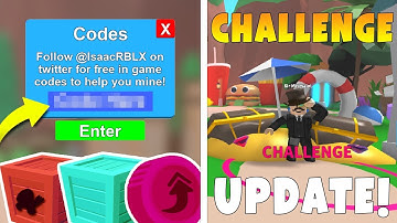 MINING SIMULATOR *CHALLENGE UPDATE CODES*! (Roblox Mining Simulator)