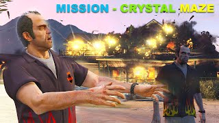GTA 5 Mission CRYSTAL MAZE - RTX 4090 - GTA V Hindi Game Play #20