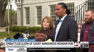 VIDEO: Colleton Co. clerk of court resigns, governor temporarily puts judge in charge