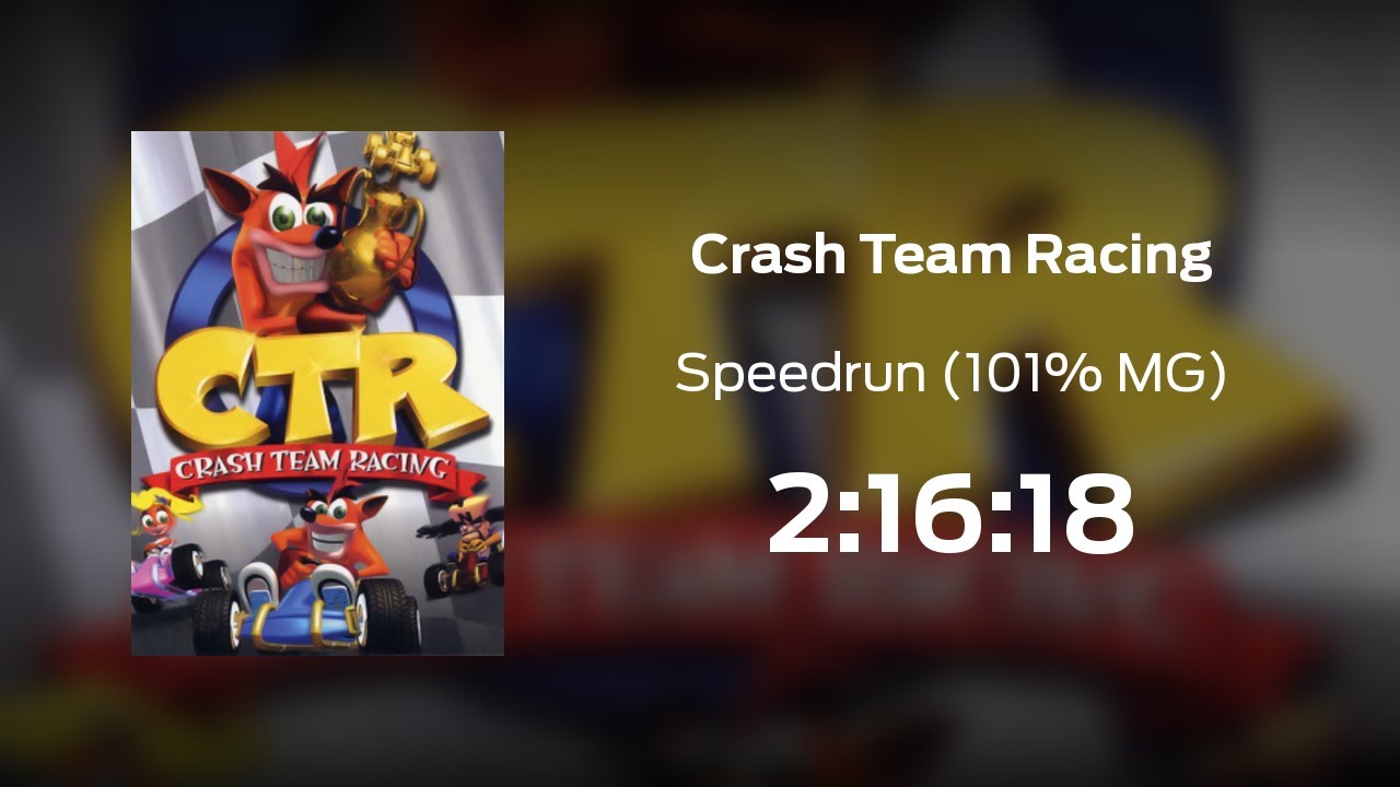 Crash Team Racing Speedrun (101 Major Glitches) 21618 [PB] YouTube