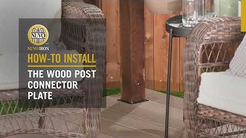 How-to Install: The Wood Post Connector Plate (WPCP4B) | Nuvo Iron