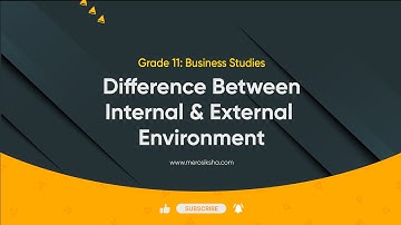 Difference Between Internal & External Environment | NEB 11 Business | MeroSiksha