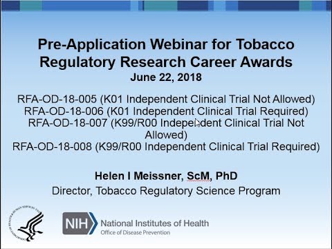 tobacco regulatory science program Tobacco Regulatory Science Program (TRSP)