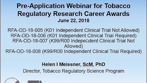 K Mechanism Pre Application Webinar