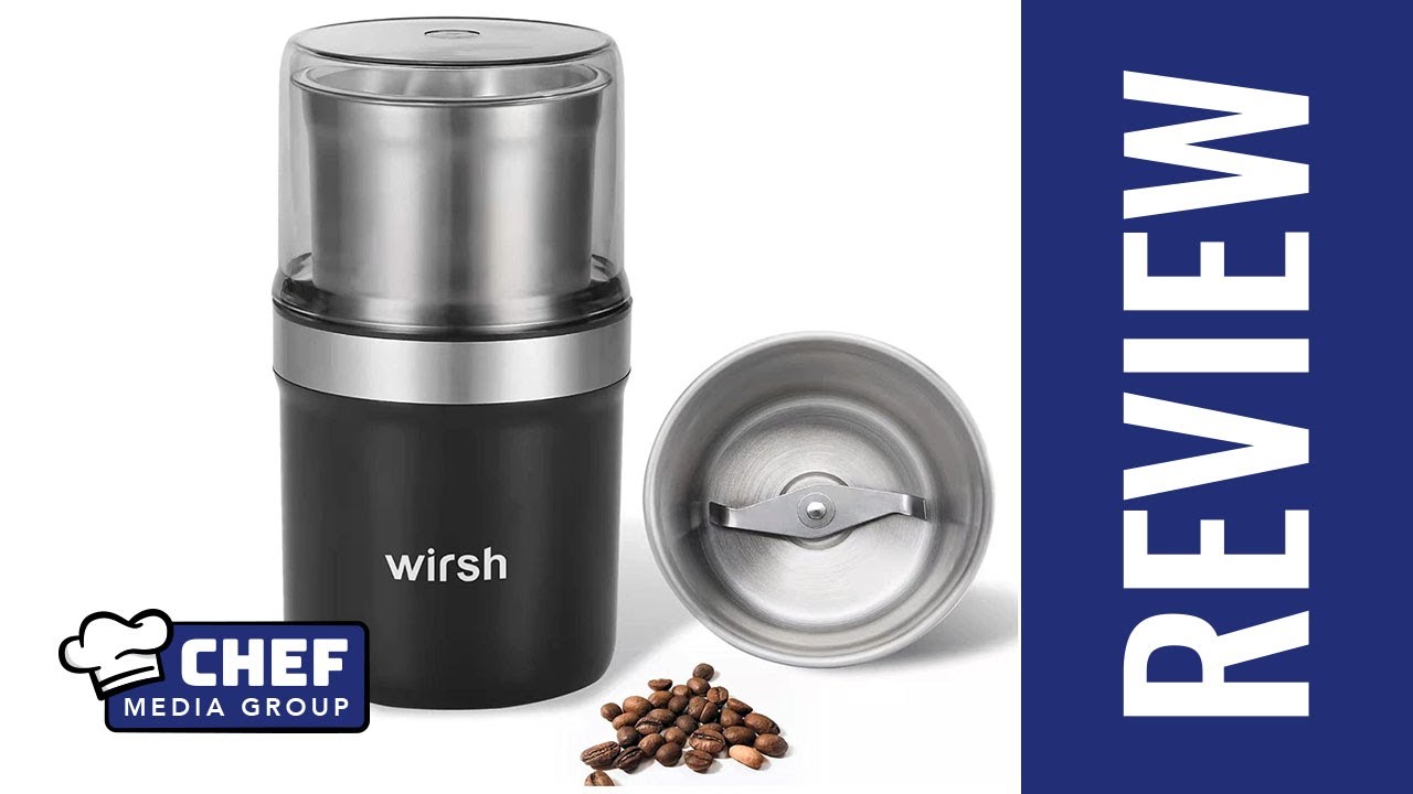 Coffee Grinder-Wirsh Herb Grinder with 5.3oz. Stainless Steel