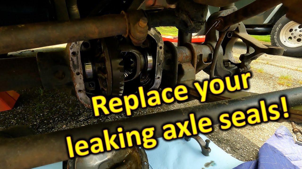 Jeep YJ Dana 30 Axle Seal Replacement - YouTube