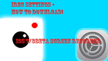 IRec Settings + How to download! (no jailbreak, no computer needed!)