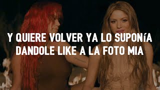 KAROL G, Shakira - TQG (Letr/Lyrics) "y quiere volver ya lo suponía dandole like a la foto mia"