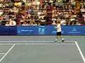 Andy Roddick Breaks His Racquet
