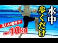 【-10キロ】プールで歩くだけで痩せる!!水中ウォーキングで簡単ダイエット！