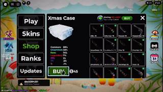 I Spent $10000+ COINS On Xmas Case In MM2 Aim Trainer 2!