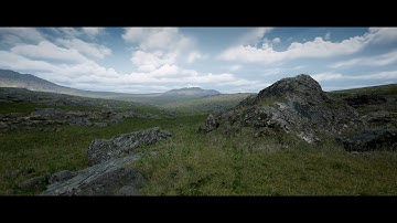 Virtual highland landscape created using Unreal Engine 5 #unrealengine