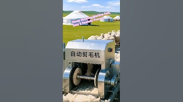 Sheep Shearing Machine Fast, Easy & Realistic Process #SheepShearing#SheepMachine #AutomaticShearing
