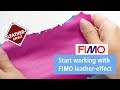 FIMO leather-effect – 5 steps to start working with the modelling clay - FIMO BASICS Tutorial